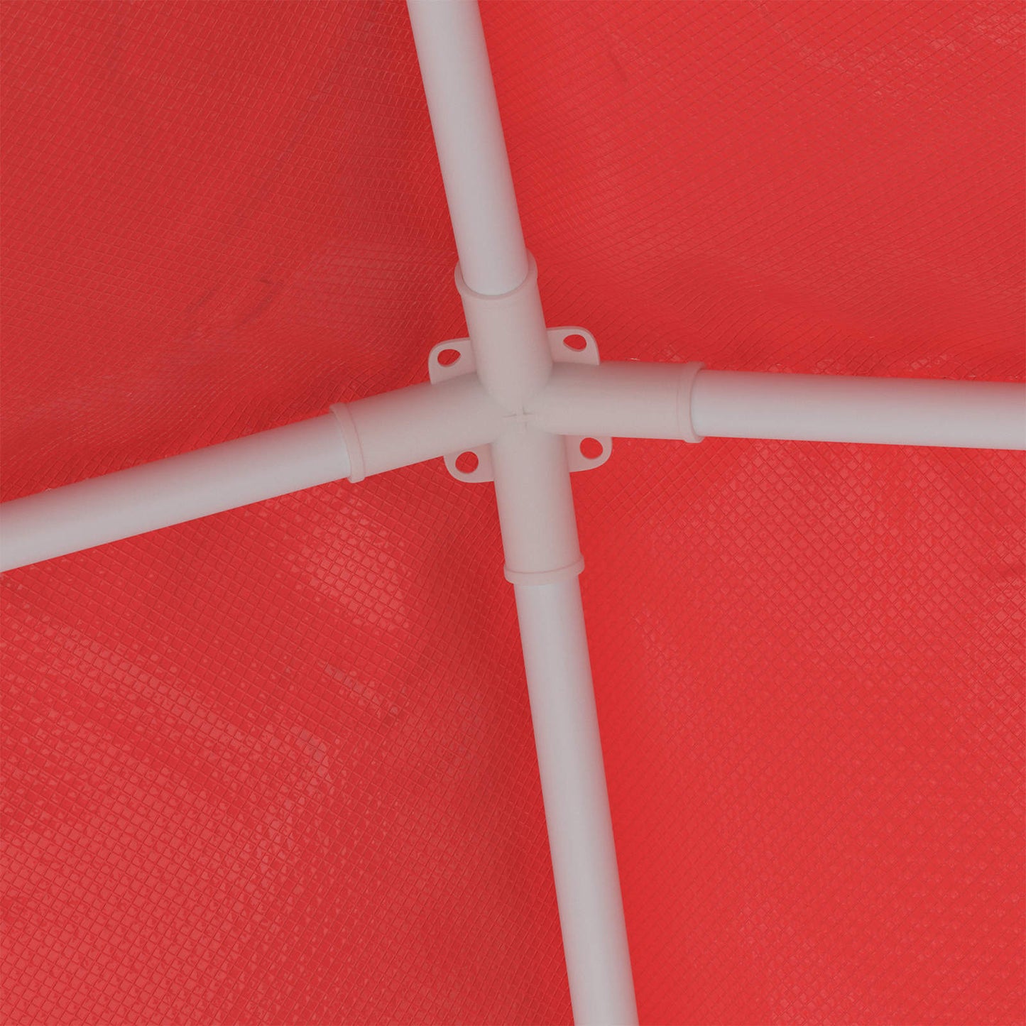 Party Tent 250 x 250 x 240 cm Rød PE og stål