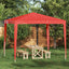 Party Tent 250 x 250 x 240 cm Rød PE og stål