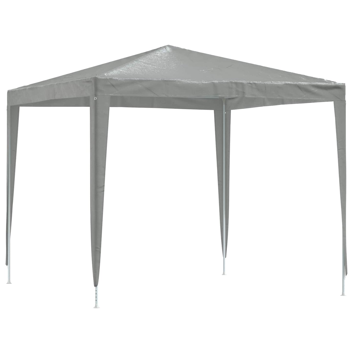 Party Tent 250 x 250 x 240 cm Lysegrå PE og stål
