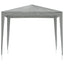 Party Tent 250 x 250 x 240 cm Lysegrå PE og stål