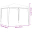 Party Tent 250 x 250 x 240 cm Lysegrå PE og stål