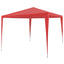 Party Tent Rød 300 x 300 x 255 cm PE og stål
