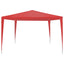 Party Tent Rød 300 x 300 x 255 cm PE og stål