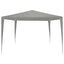 Party Tent Lysegrå 300 x 300 x 255 cm PE og stål