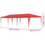 Party Tent Rød 900 x 300 x 255 cm PE og stål