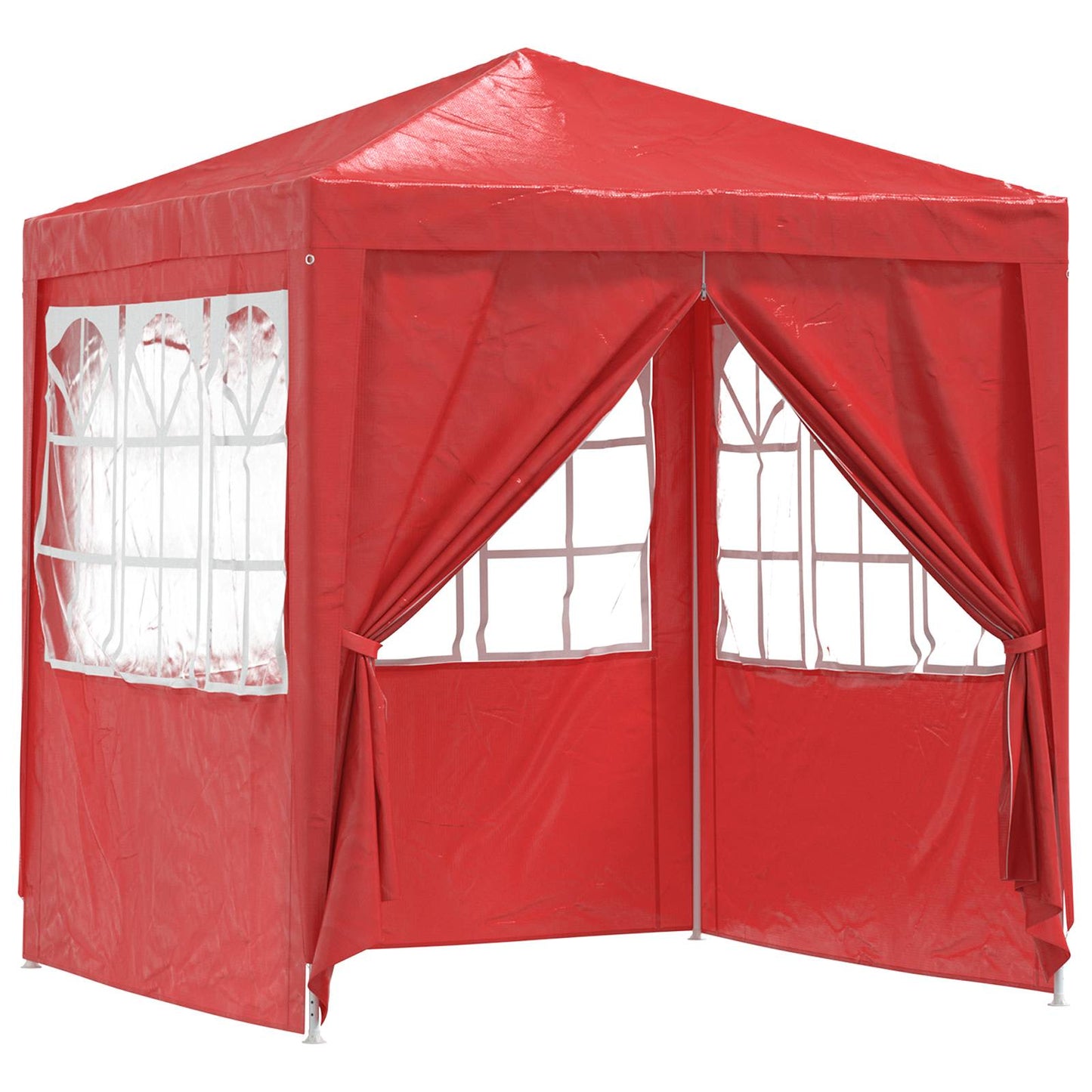 Party Tent 200 x 200 x 240 cm Rød PE og stål