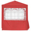 Party Tent 200 x 200 x 240 cm Rød PE og stål