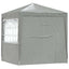 Party Tent 200 x 200 x 240 cm Lysegrå PE og stål