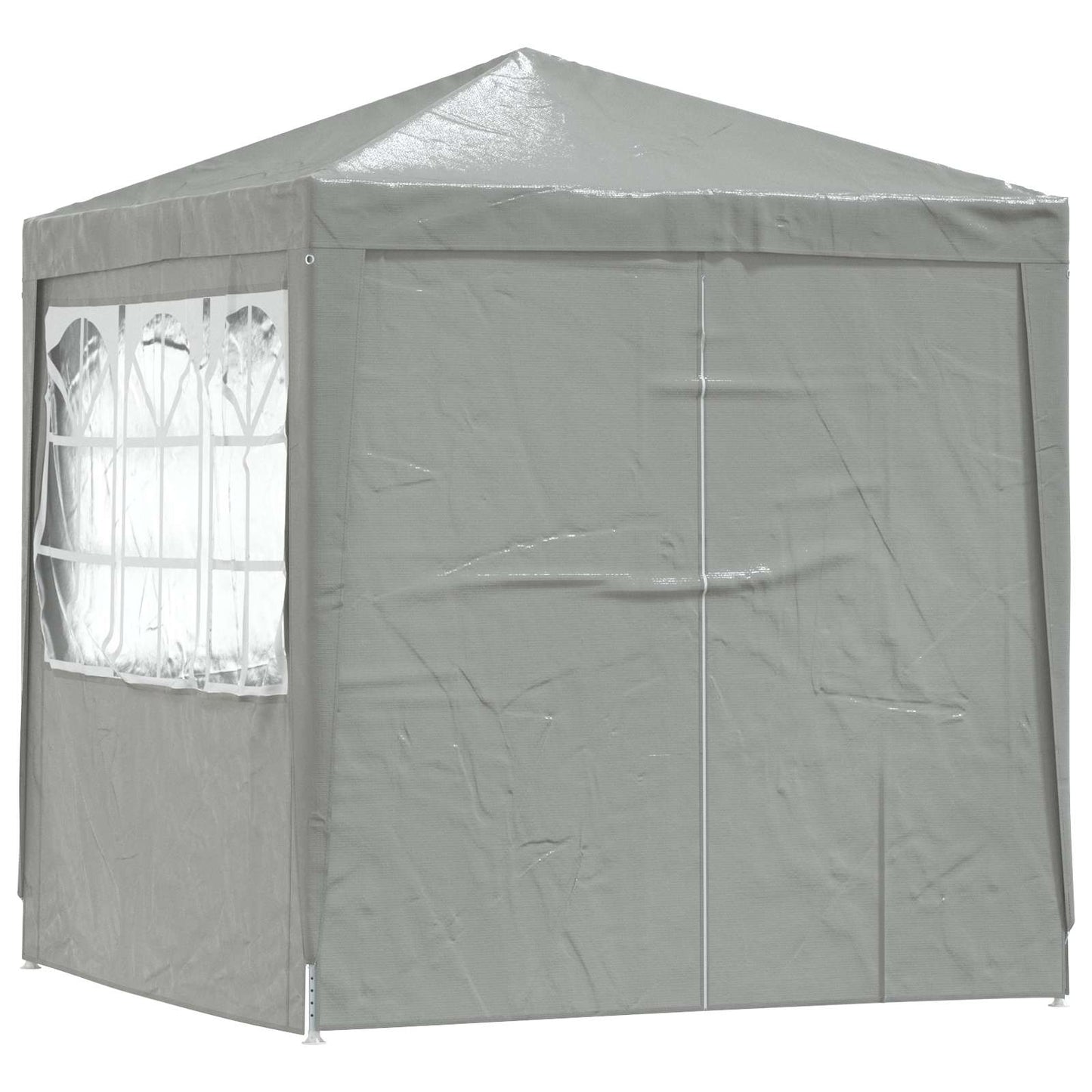 Party Tent 200 x 200 x 240 cm Lysegrå PE og stål