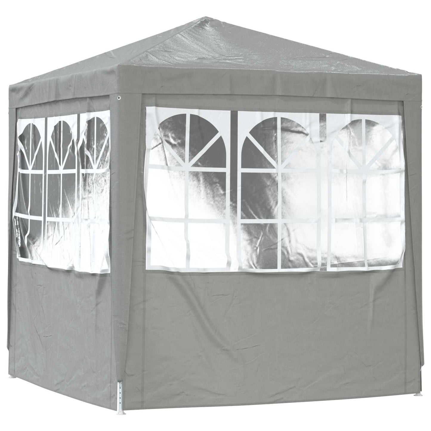 Party Tent 200 x 200 x 240 cm Lysegrå PE og stål