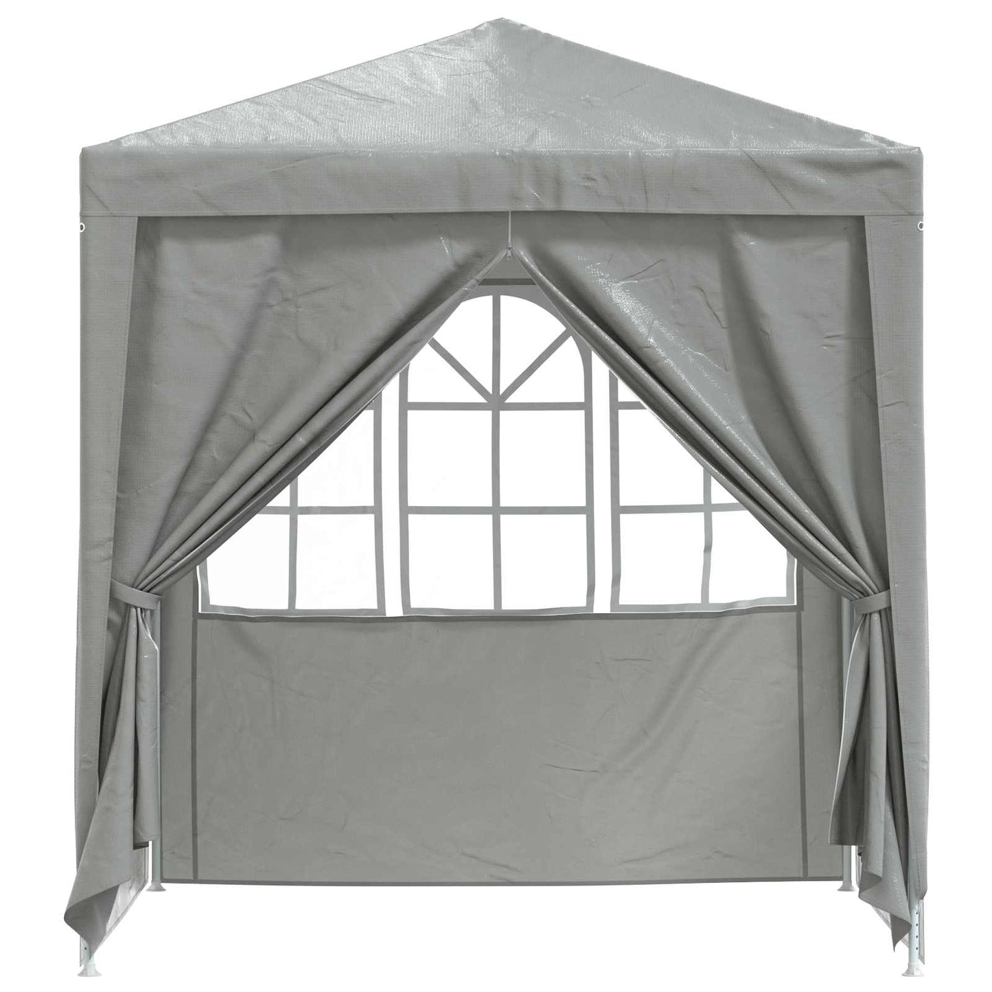 Party Tent 200 x 200 x 240 cm Lysegrå PE og stål