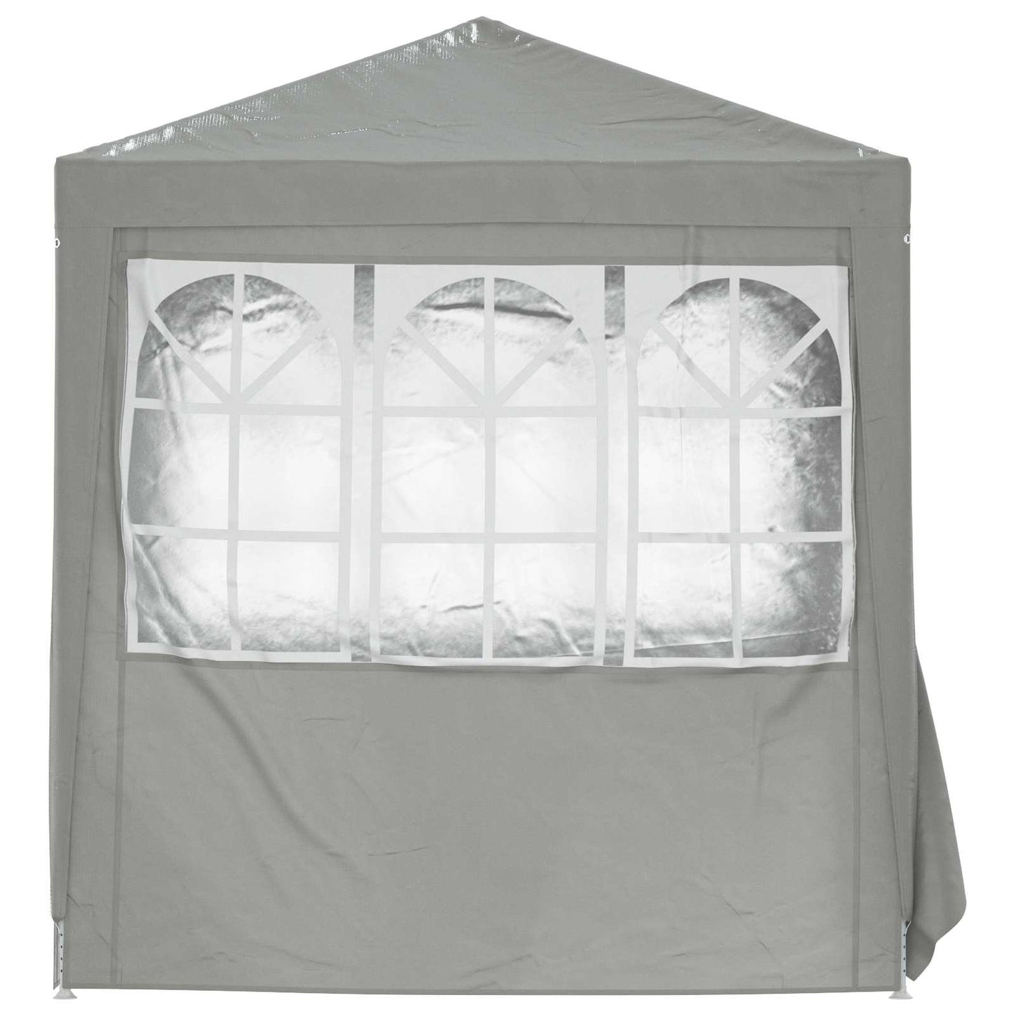 Party Tent 200 x 200 x 240 cm Lysegrå PE og stål