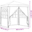 Party Tent 200 x 200 x 240 cm Lysegrå PE og stål
