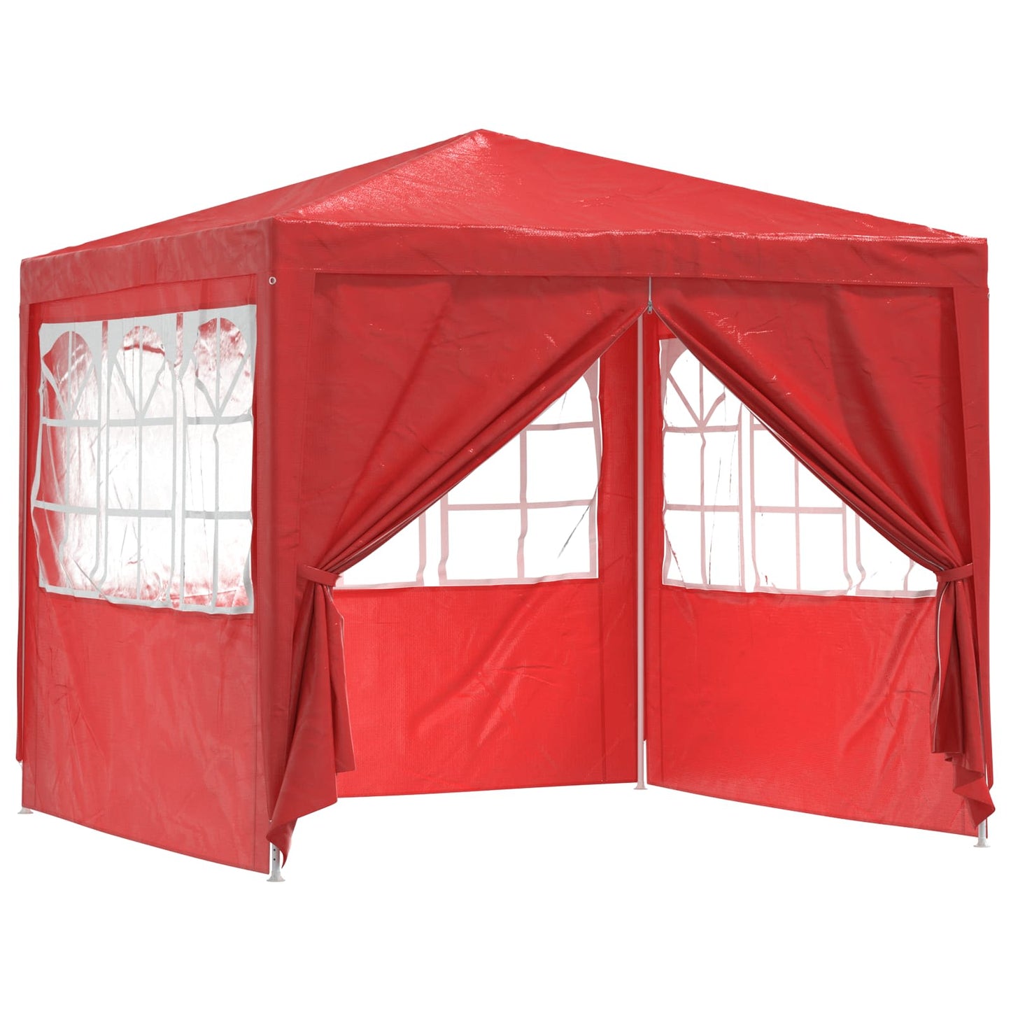 Party Tent 250 x 250 x 240 cm Rød PE og stål