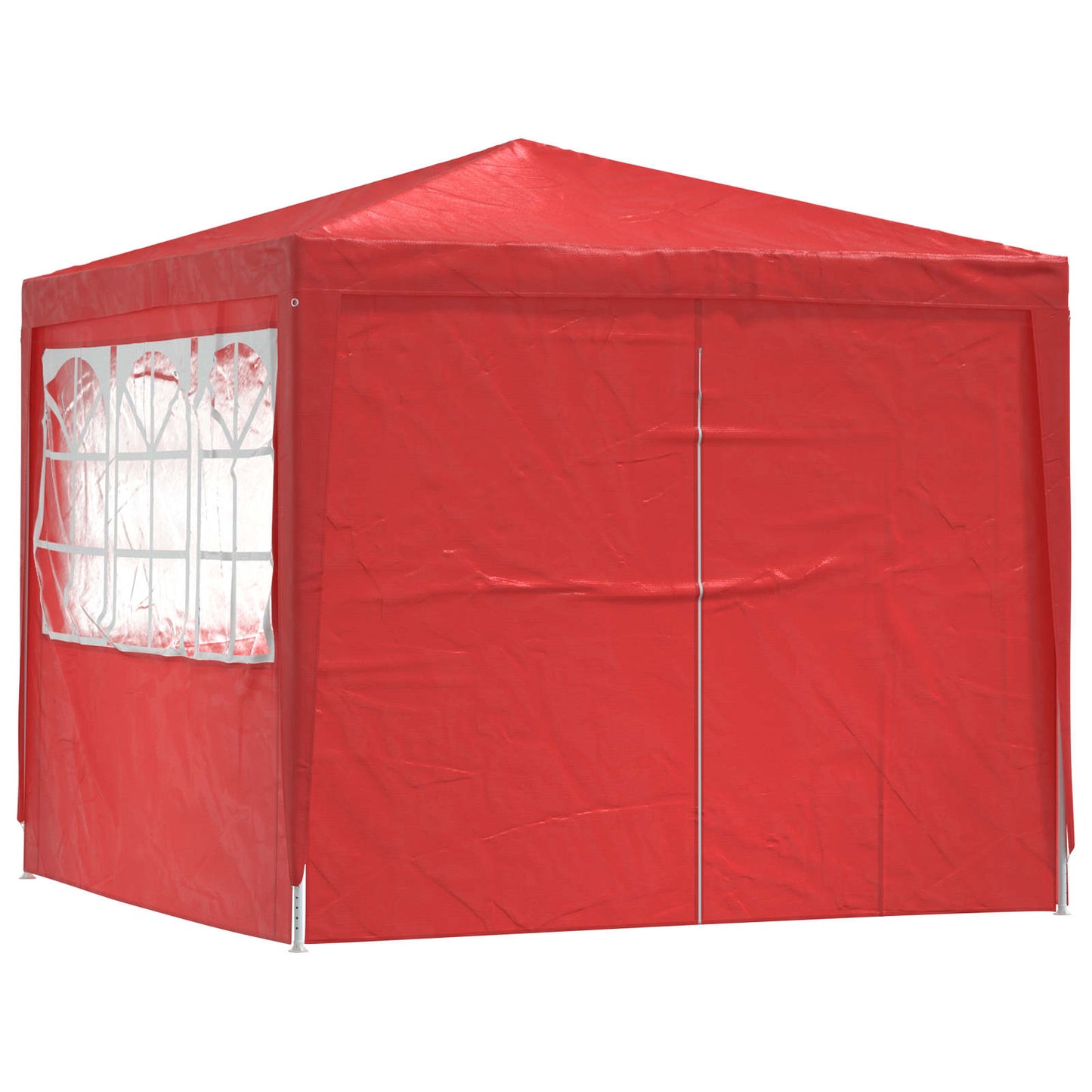 Party Tent 250 x 250 x 240 cm Rød PE og stål