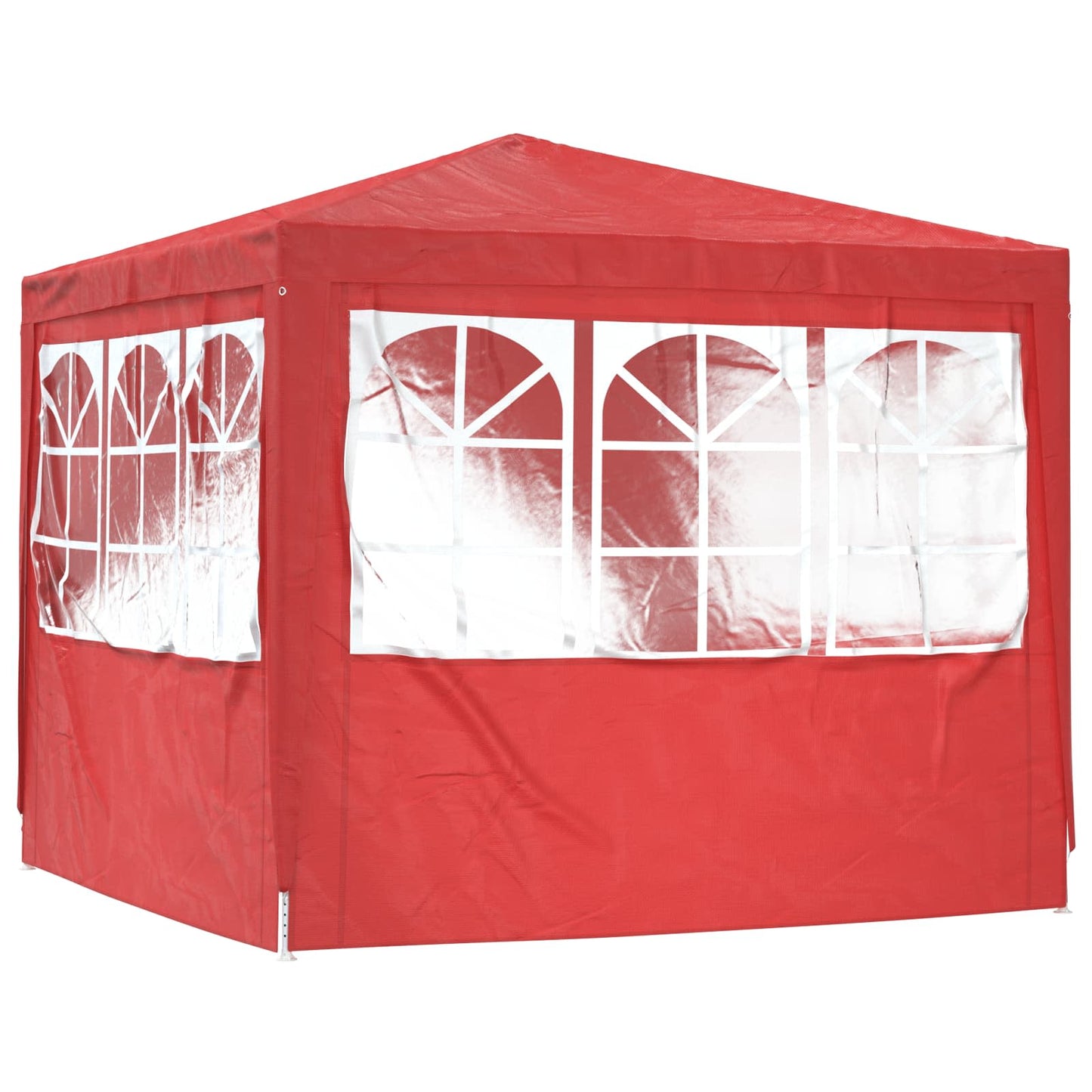 Party Tent 250 x 250 x 240 cm Rød PE og stål