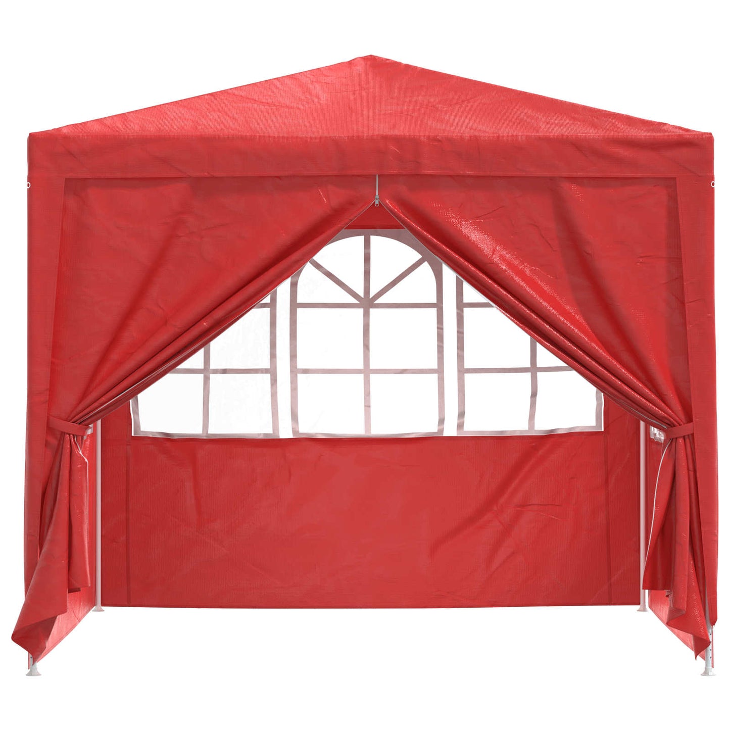 Party Tent 250 x 250 x 240 cm Rød PE og stål