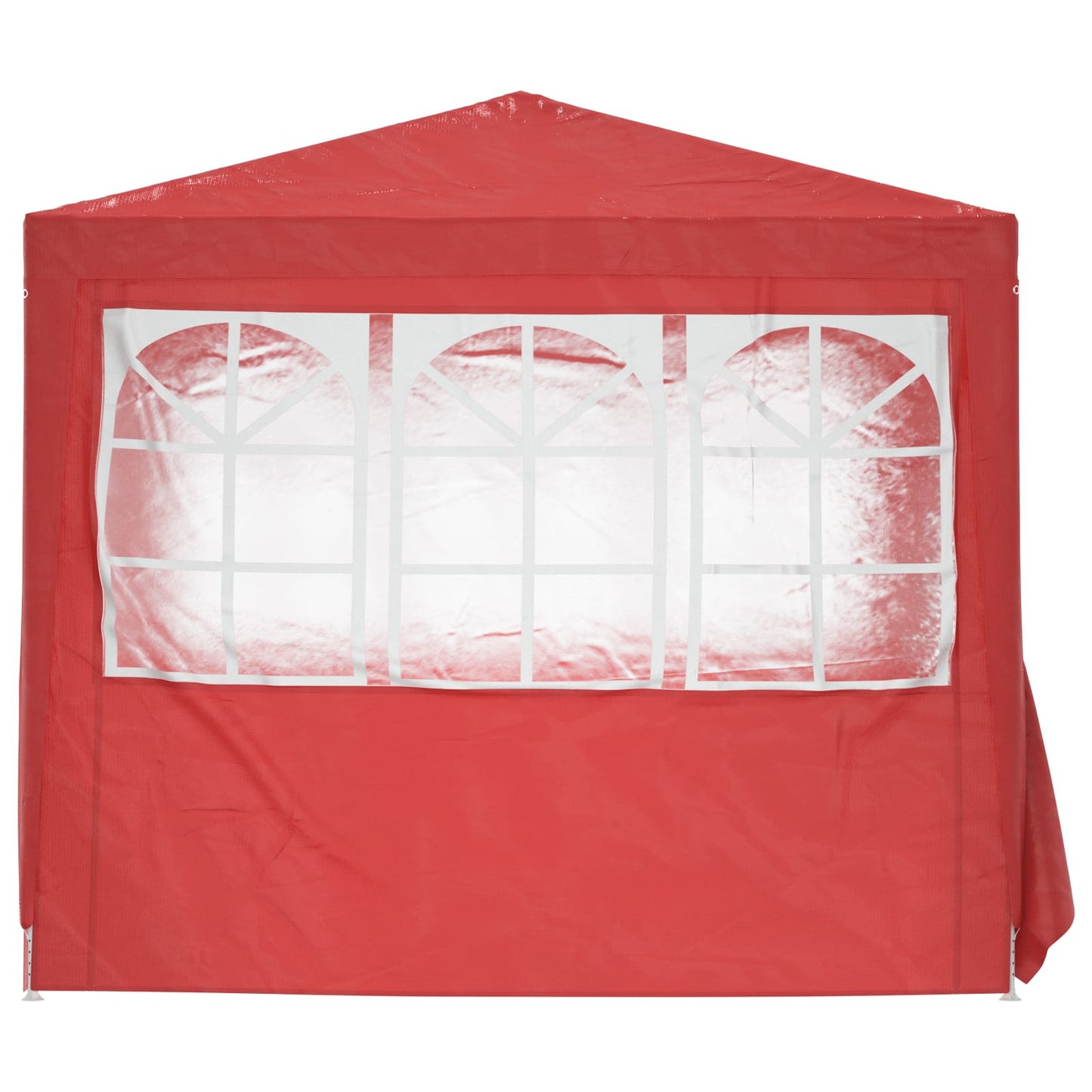 Party Tent 250 x 250 x 240 cm Rød PE og stål