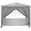Party Tent Lysegrå 250 x 250 x 240 cm PE og stål