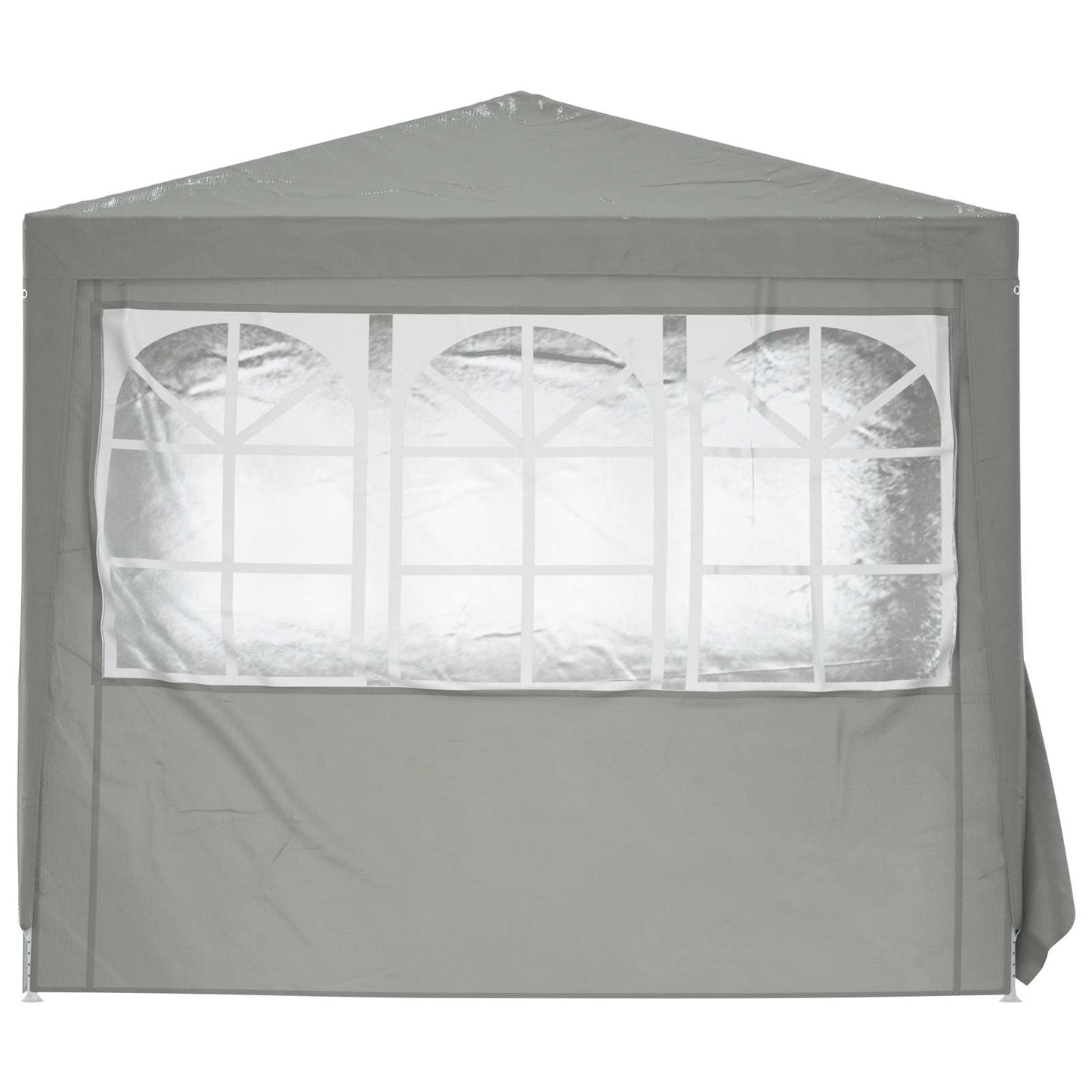 Party Tent 250 x 250 x 240 cm Lysegrå PE og stål
