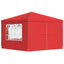 Party Tent 300 x 300 x 255 cm Rød PE og stål