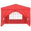 Party Tent 300 x 300 x 255 cm Rød PE og stål
