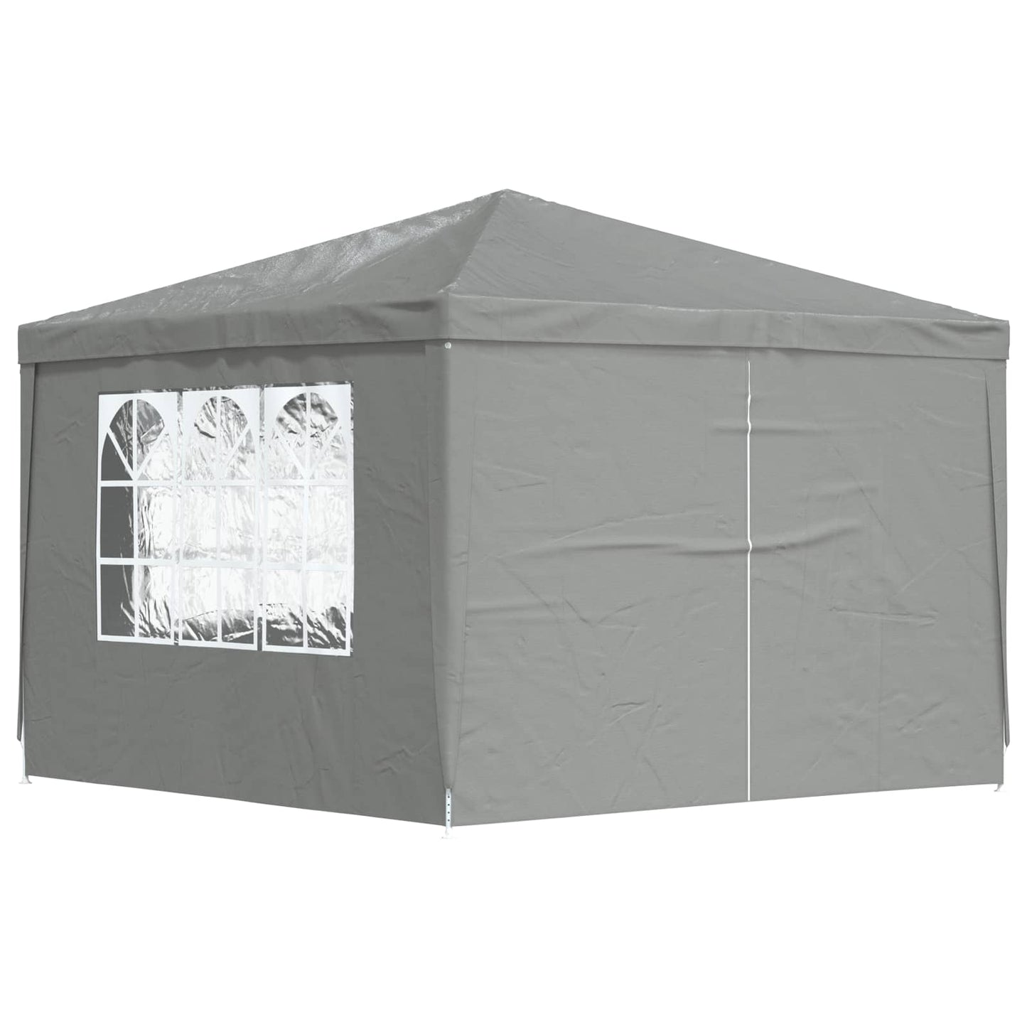 Party Tent 300 x 300 x 255 cm Lysegrå PE og stål