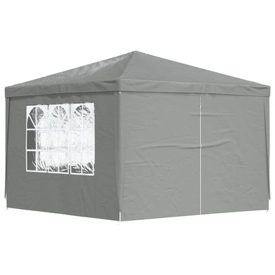 Party Tent 300 x 300 x 255 cm Lysegrå PE og stål
