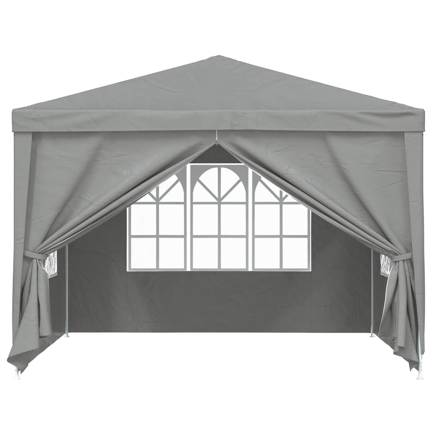 Party Tent 300 x 300 x 255 cm Lysegrå PE og stål