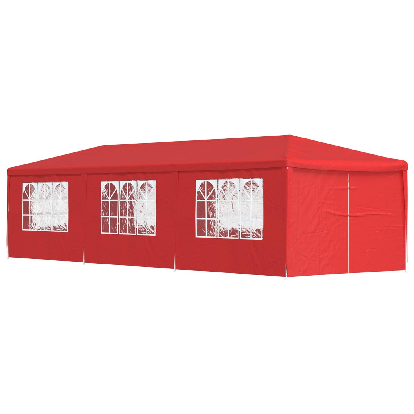 Party Tent 900 x 300 x 255 cm Rød PE og stål