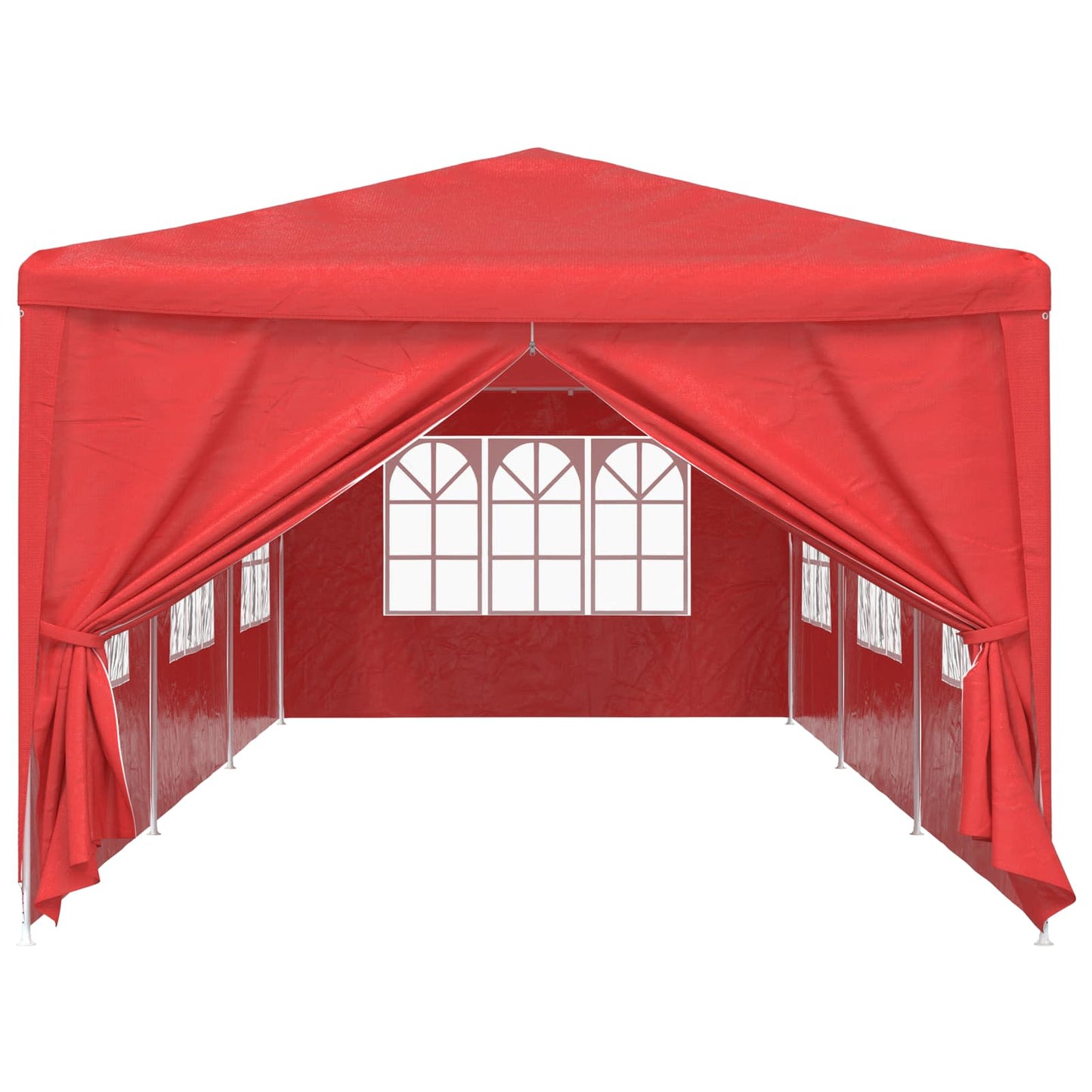 Party Tent 900 x 300 x 255 cm Rød PE og stål