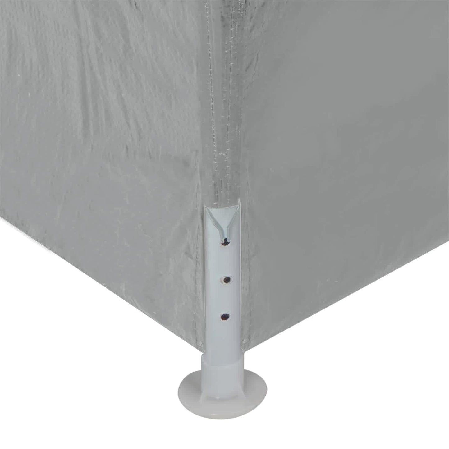 Party Tent 900 x 300 x 255 cm Lysegrå PE og stål