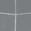 Party Tent 900 x 300 x 255 cm Lysegrå PE og stål