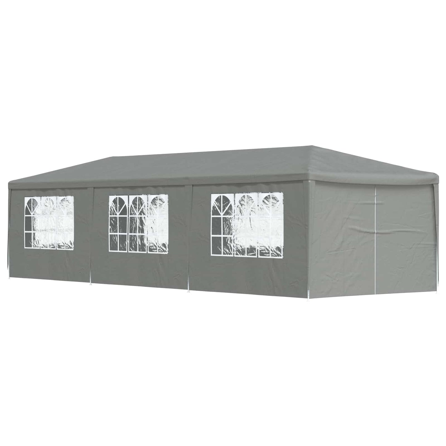 Party Tent 900 x 300 x 255 cm Lysegrå PE og stål