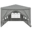 Party Tent 900 x 300 x 255 cm Lysegrå PE og stål