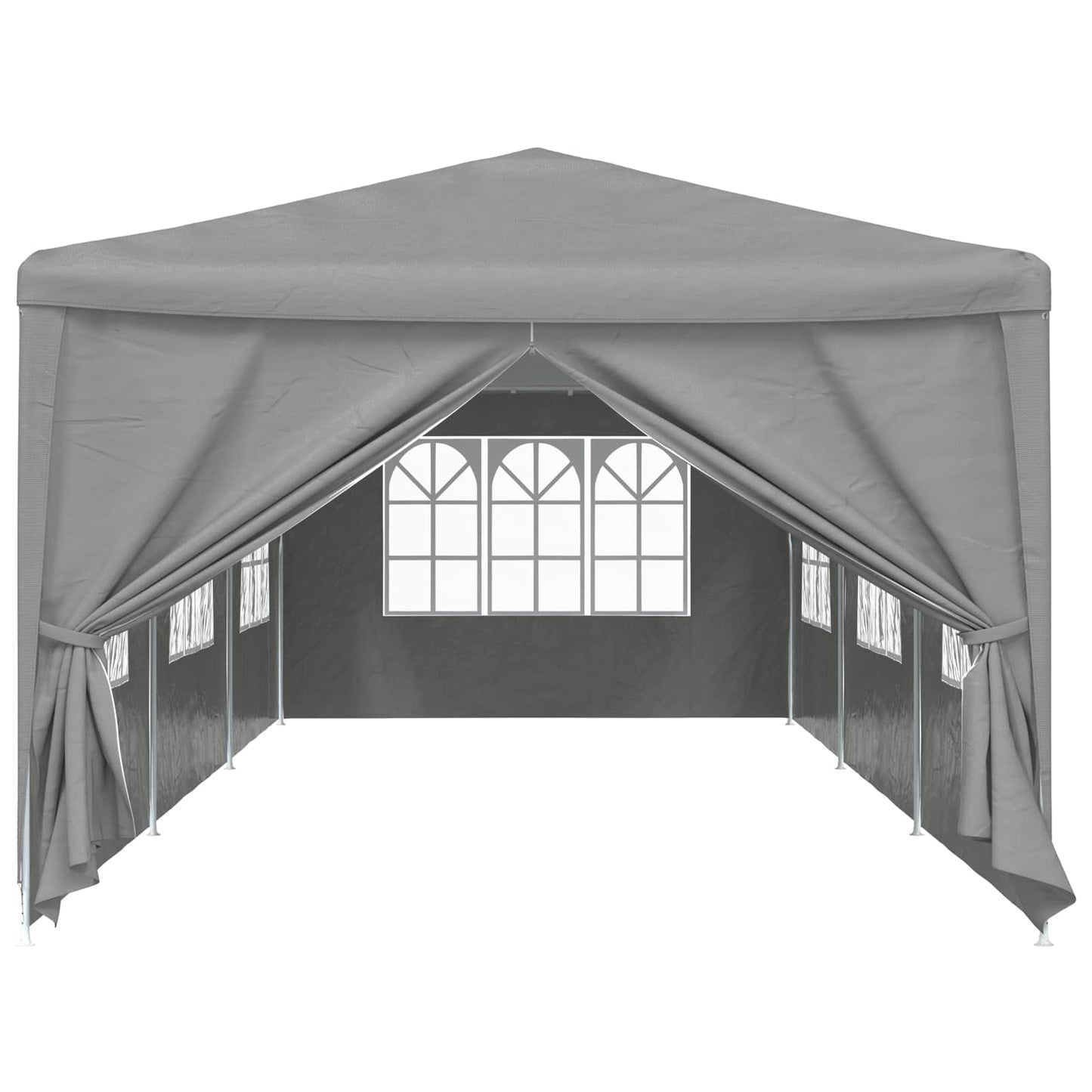 Party Tent 900 x 300 x 255 cm Lysegrå PE og stål