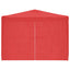 Party Tent 1200 x 300 x 255 cm Rød PE og stål