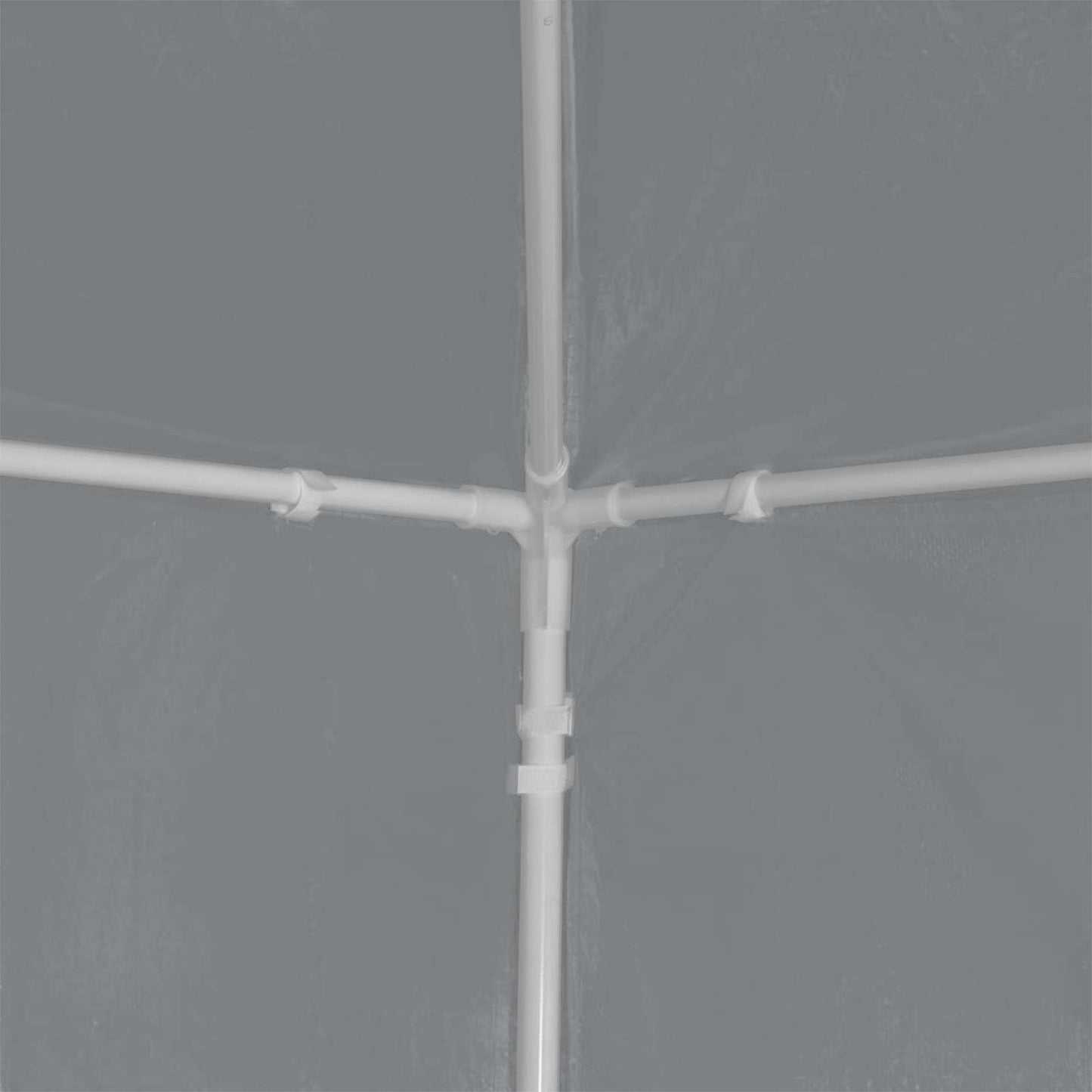 Party Tent 1200 x 300 x 255 cm Lysegrå PE og stål