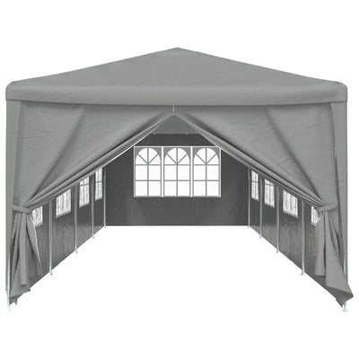 Party Tent 1200 x 300 x 255 cm Lysegrå PE og stål