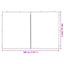 Festasidevæg 2 pcs Rød 300 x 195 cm PE og stål