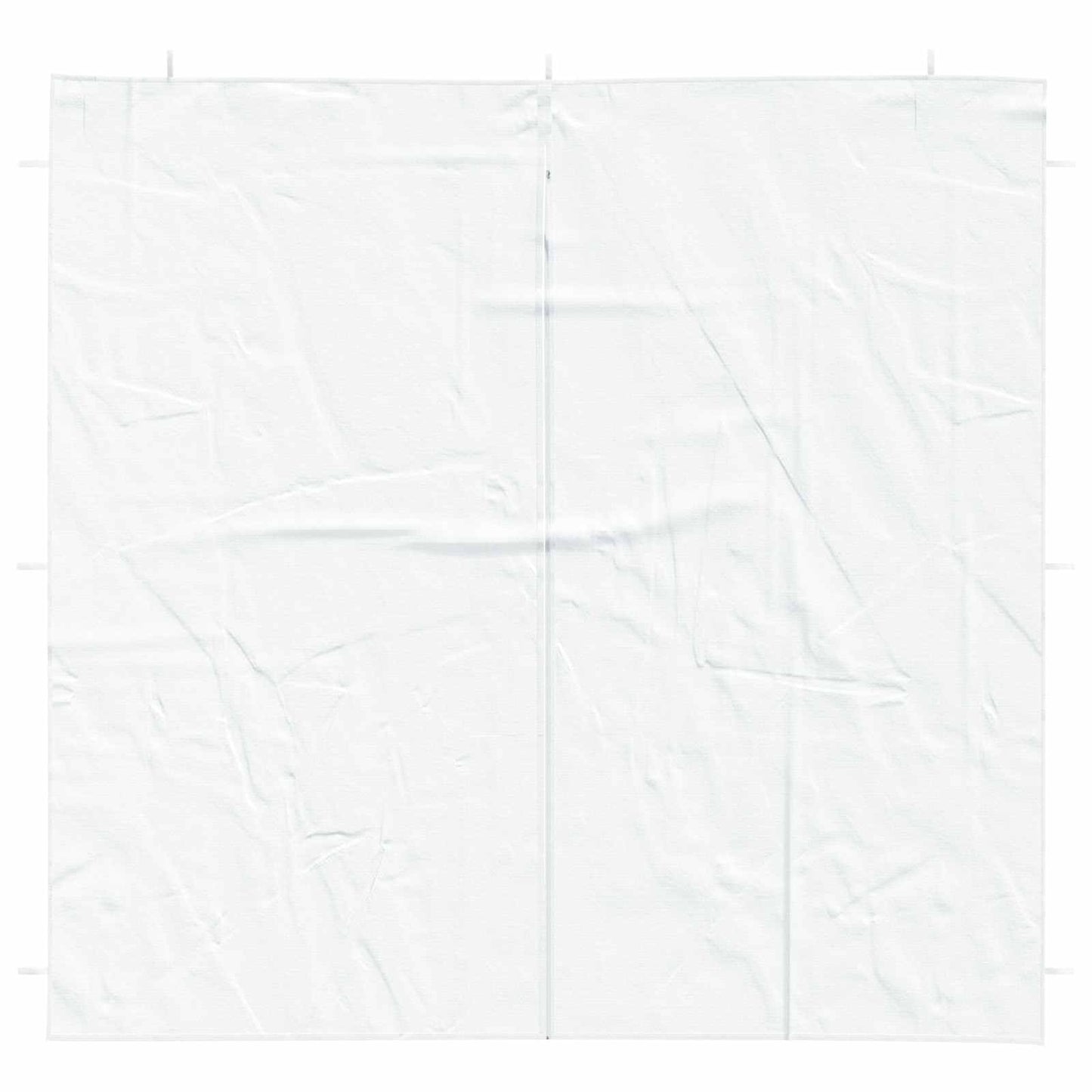 Festasidevæg 2 pcs Hvid 200 x 195 cm PE og stål