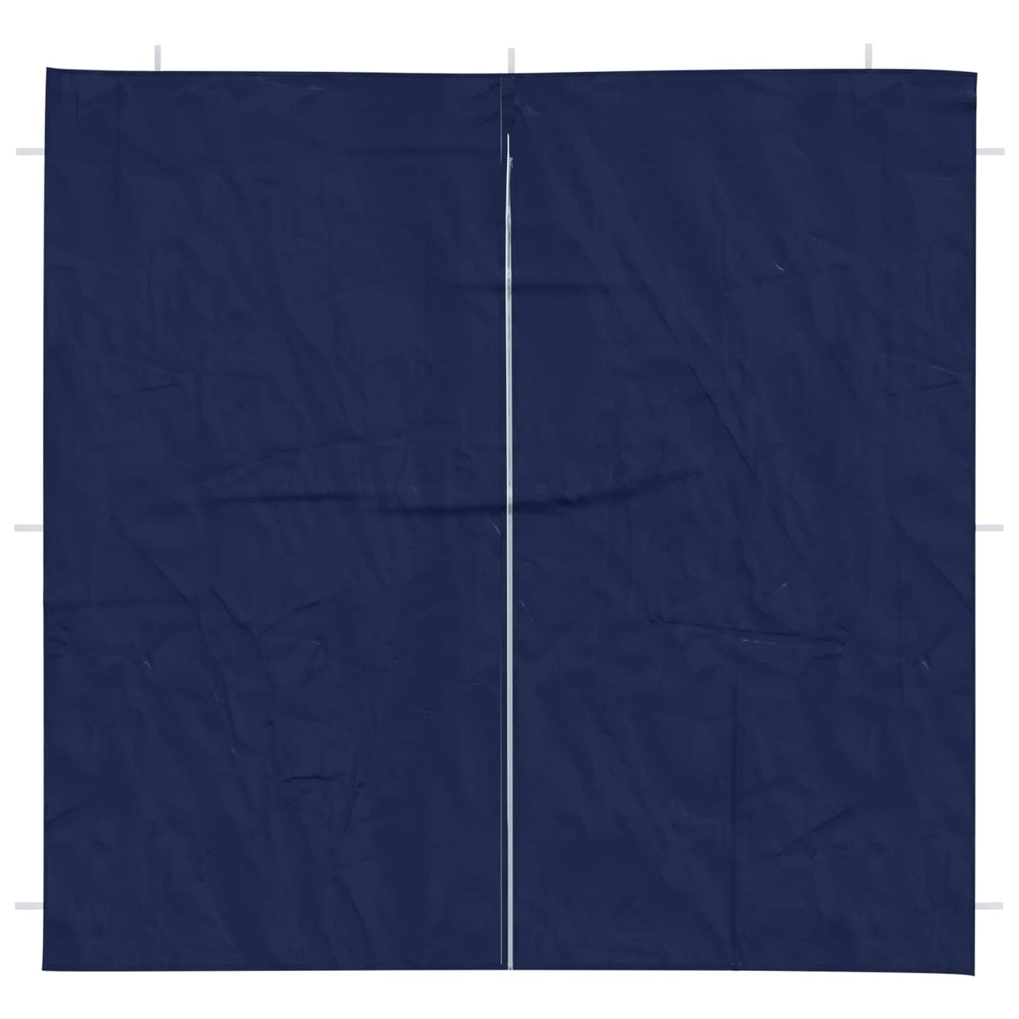 Festasidevæg 2 pcs Blå 200 x 195 cm PE og stål