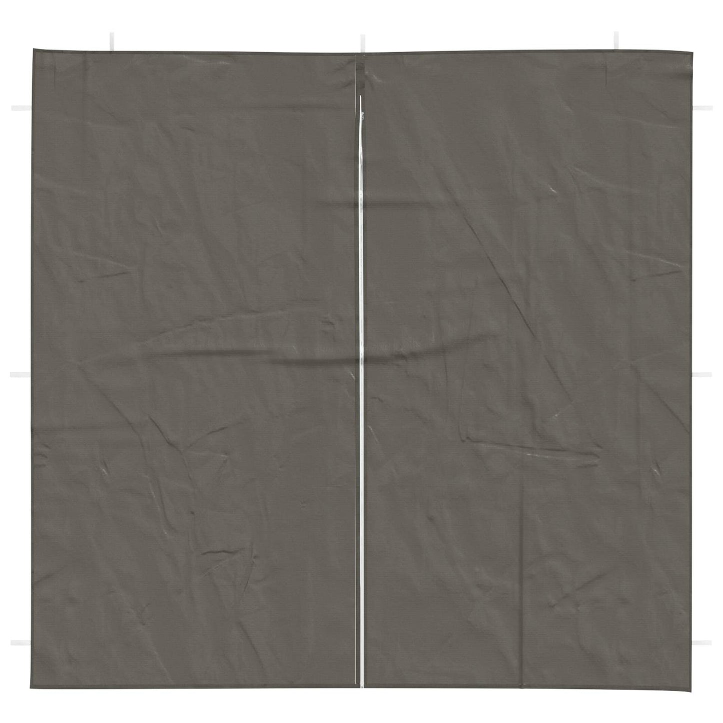 Festasidevæg 2 pcs Antracit 200 x 195 cm PE og stål