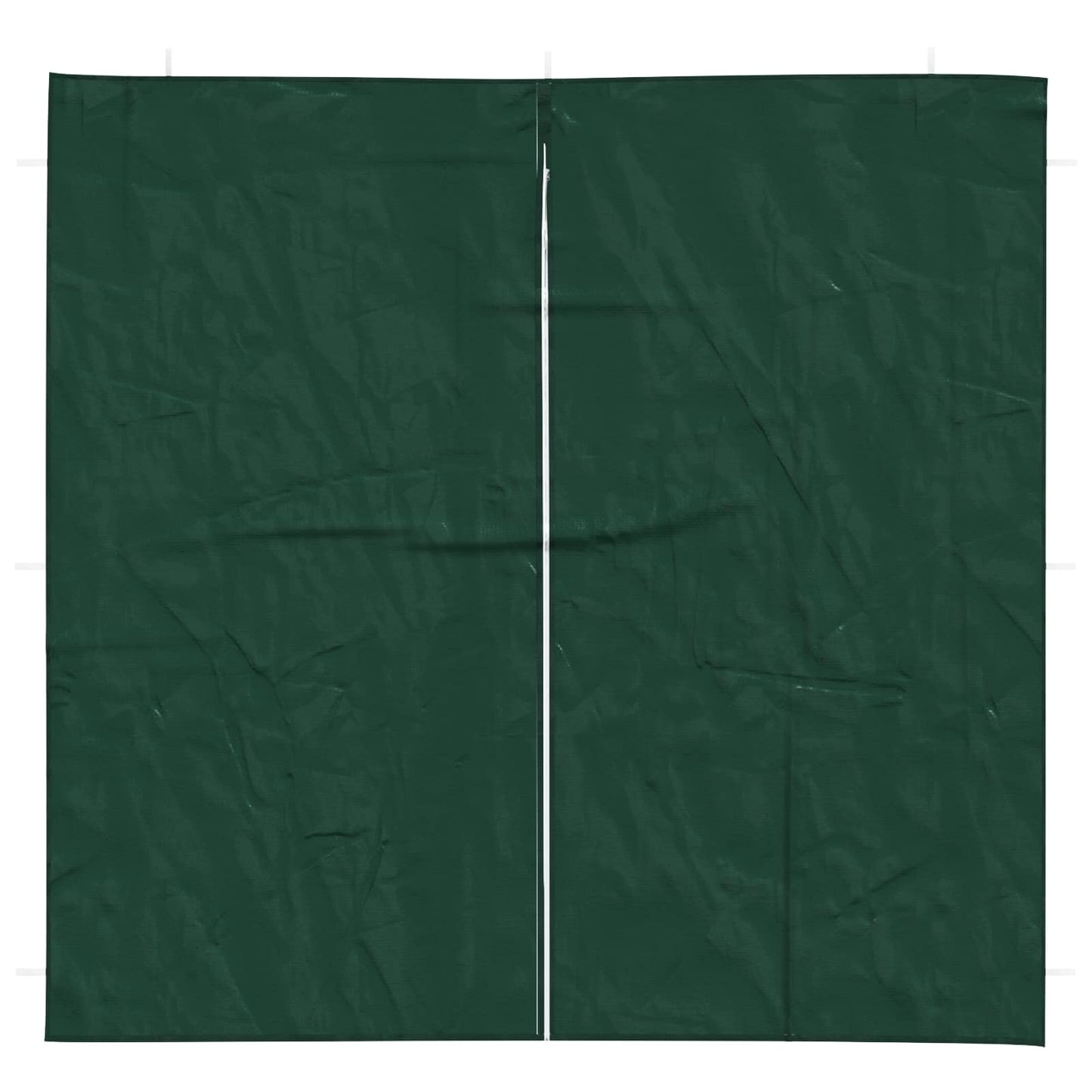 Festasidevæg 2 pcs Grøn 200 x 195 cm PE og stål