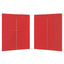 Festasidevæg 2 pcs Rød 200 x 195 cm PE og stål