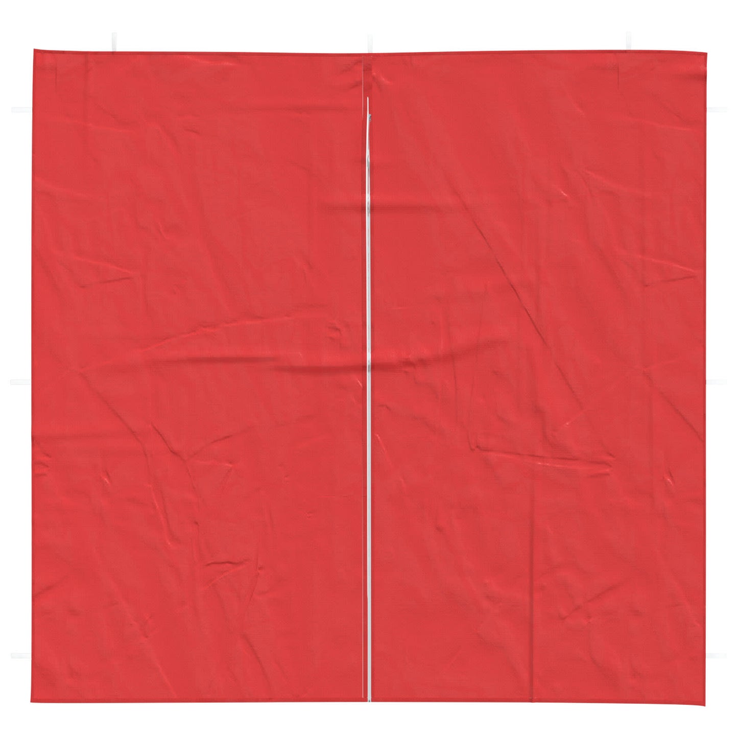 Festasidevæg 2 pcs Rød 200 x 195 cm PE og stål