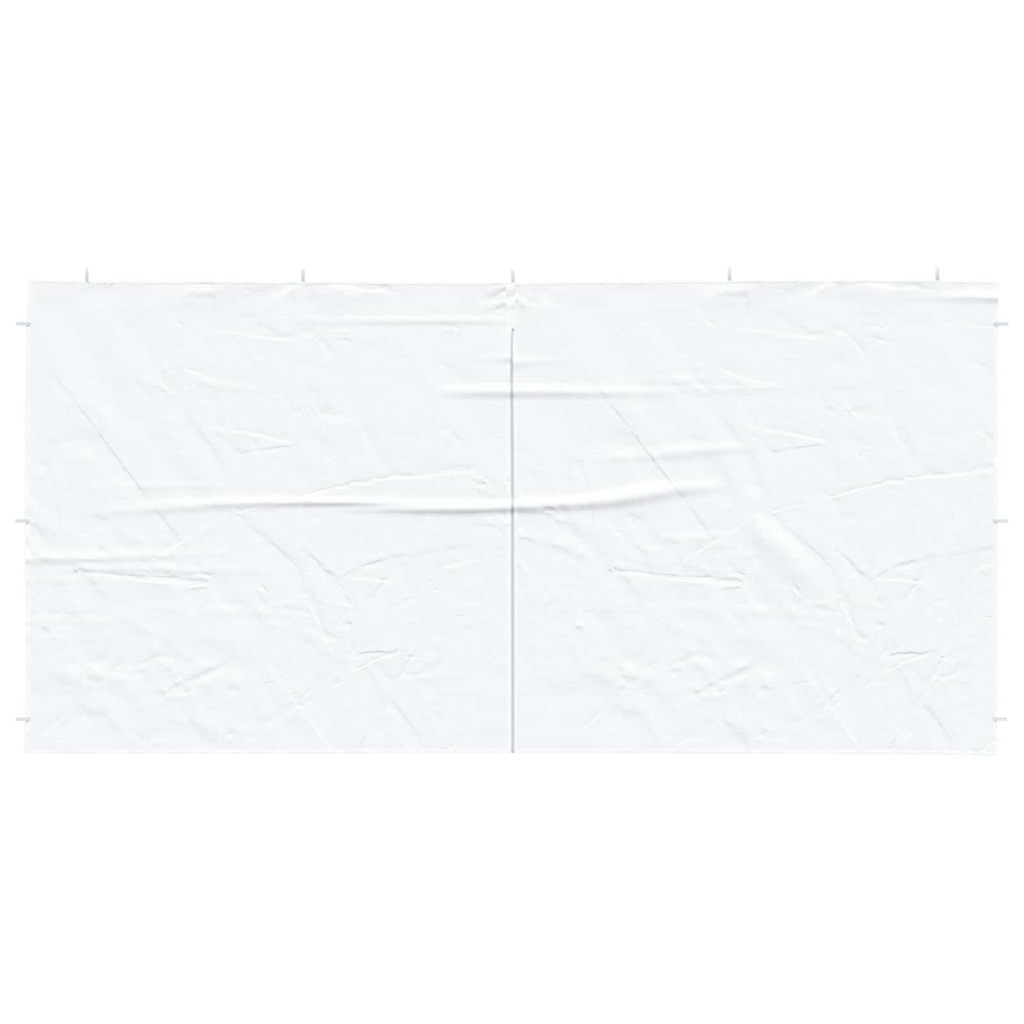 Festasidevæg 2 pcs Hvid 400 x 195 cm PE og stål