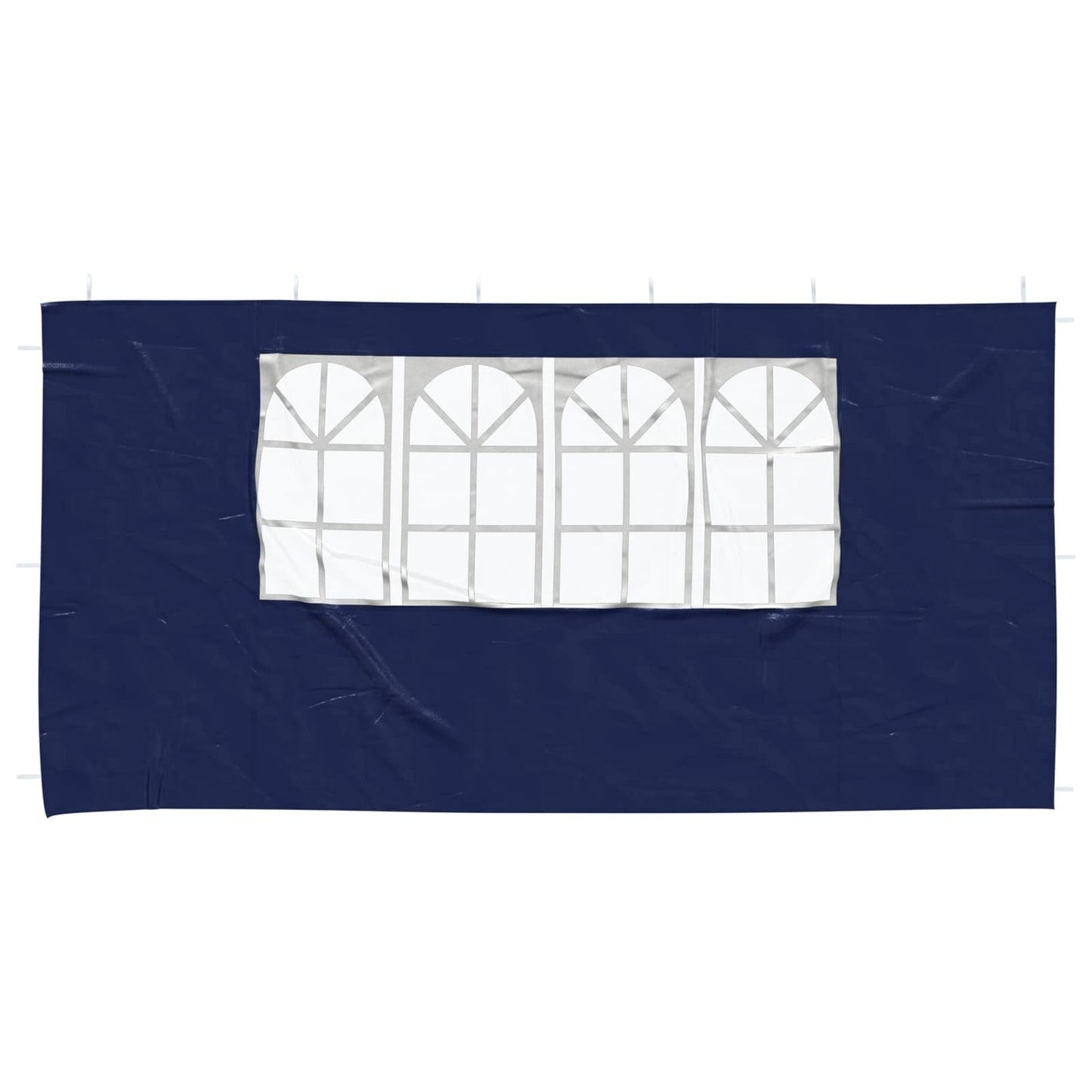 Festasidevæg 2 pcs 400 x 195 cm Blå PE og stål