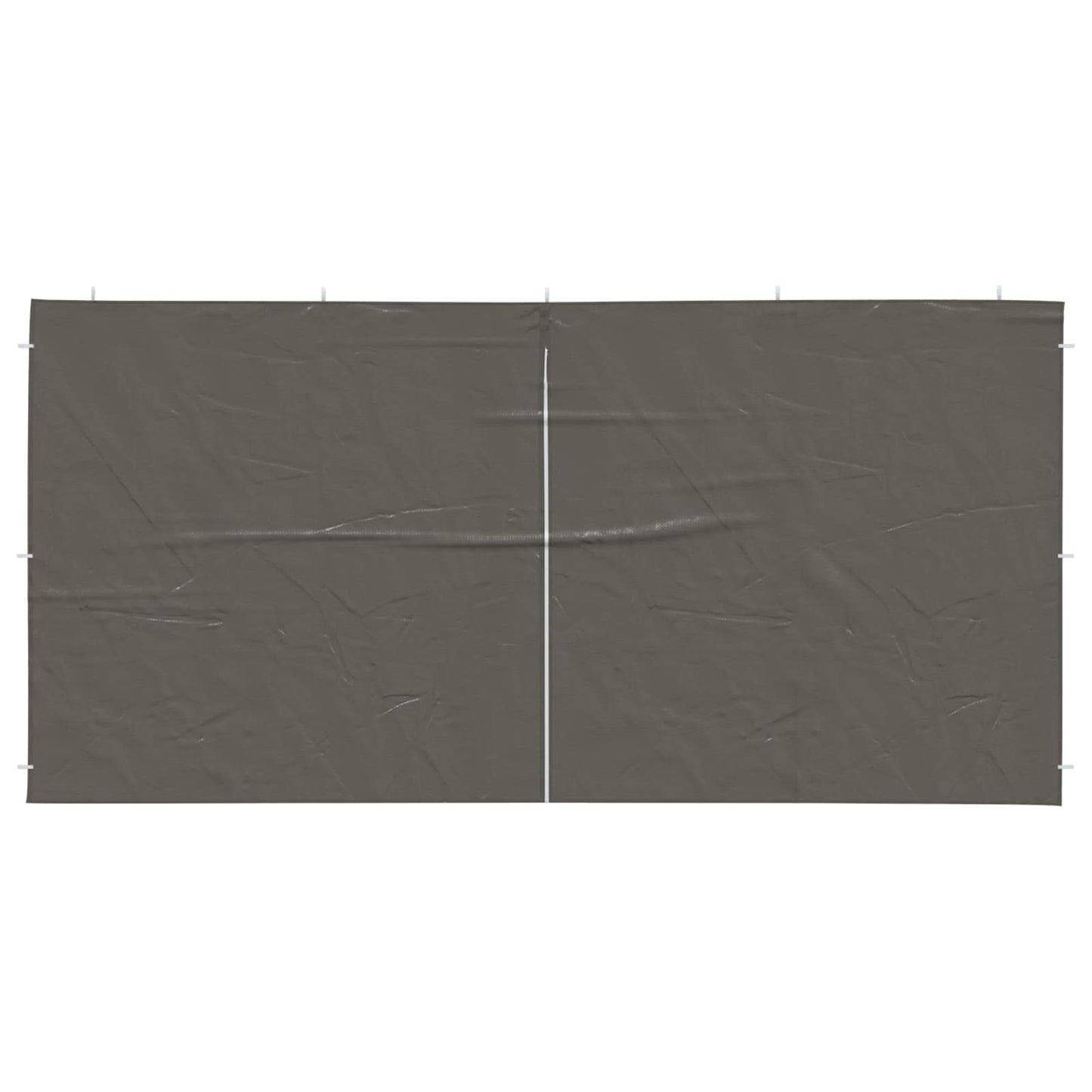 Festasidevæg 2 pcs Antracit 400 x 195 cm PE og stål