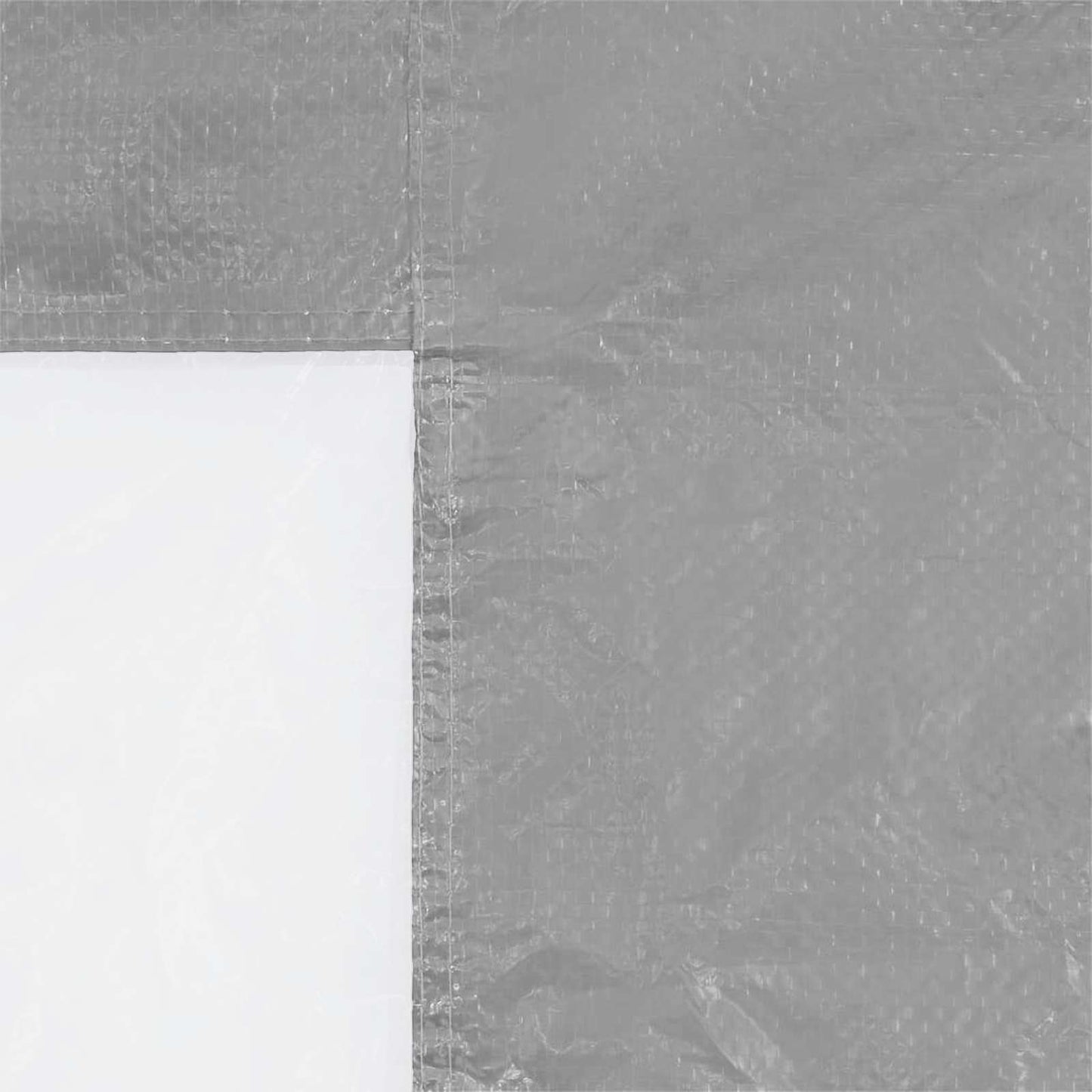 Festasidevæg 2 pcs 400 x 195 cm Lysegrå PE og stål